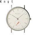 Knot（ノット）“クラシック スモールセコンド”シルバー ＆ アイボリー時計本体のみ（ベルト別売り）腕時計/メンズ/レディース/サファイアガラス/日本製/MADE IN JAPAN/送料無料