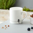 お座りの猫 ネコ マグカップ 小さいサイズ かわいい ねこ ペット 動物 ティー コーヒー ティータイム くつろぎ カップ JIN DESIGN UK 新生活 キッチン雑貨