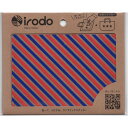 irodo(イロド) 布用ステッカー ノンアイロン ストライプ レッド・ブルー