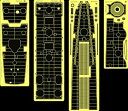 【中古】1/350 日本海軍軽巡 多摩 1944 甲板アップグレードセット