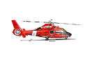 【中古】ドリームモデル 1/72 アメリカ沿岸警備隊 HH-65 救難ヘリコプター プラモデル DM7203
