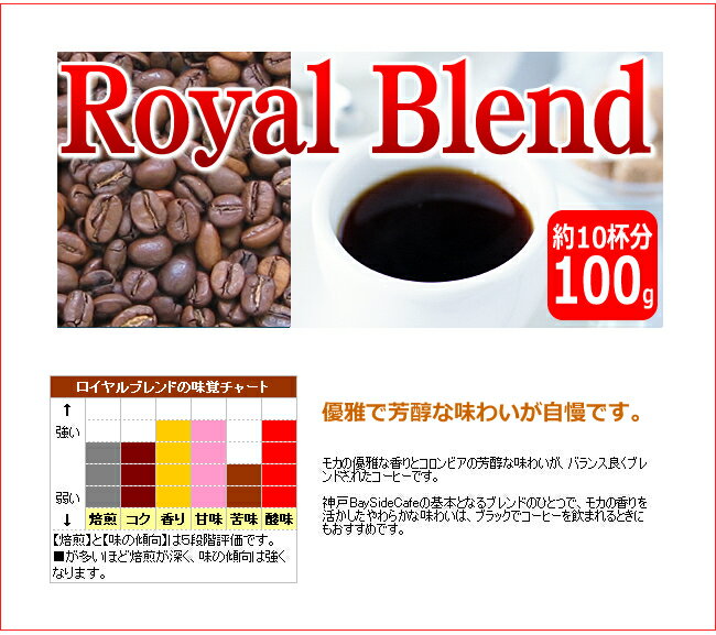 レギュラーコーヒーロイヤルブレンド100g【RCPsuper1206】