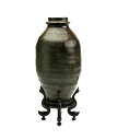 ○南蛮粽花入○16世紀頃-木製台付き-木製箱付-口縁に小傷有り-陶器-南蛮・島物・東南アジア骨董-【古美術】【骨董】【中古】【送料無料】