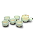 ○萩焼茶器セット○椿窯・天鵬山-無傷-箱付-陶器【茶道具】【陶芸家】【美術品】【中古】【送料無料】