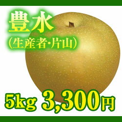 【予約】豊水梨5kg箱　（生産者・片山）【平成24年9月下旬出荷開始予定】