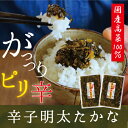 辛子明太たかな120g×2袋福岡県産高菜100%使用 ご飯のお供にお茶漬けに 酒の肴にも 【SS】佃煮 通販 惣菜 贈り物 おにぎり お試しだんらん 日曜の晩ごはん
