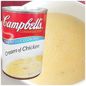 【　キャンベル　クリームチキン　1缶305g　（2〜3人前）　】本格派スープより正直美味しいです（笑）カンタン調理☆水と一緒に暖めるだけ！超人気スープシリーズです