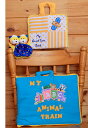 布絵本My QuietTime Bookイエロー英語刺しゅう版&MY ABC ANIMAL TRAIN ブルー&おまけ付きアニマルルームシューズファンタイムギフトセット【知能開発レッスンブック】英語教育幼児教育選んで!!無料ギフトラッピング
