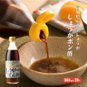 高知県産黄金しょうが・高知県産ゆず果汁使用 しょうがぽん酢 360ml×20 【ポン酢/