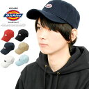 Dickies(ディッキーズ) キャップ メンズ レディース スマイル ロゴ ワッペン 帽子 ローキャップ ハット ブランド ワークキャップ ベースボールキャップ アウトドア 定番 男女兼用 ユニセックス スポーツ ベージュ ホワイト ネイビー ブラック