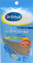 人目につかない超薄型のつま先中敷ドクターショール ハーフインソールII 女性用フリーサイズ 1足入り