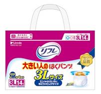 【1袋からOK：4袋ご購入で送料無料】≪リフレ大きい人のはくパンツ≫3L・バラ1袋（14枚入）【12dw07】