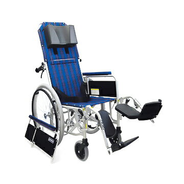 カワムラサイクルアルミ製フルリクライニング車椅子自走式RR52-NB介助ブレーキ付【12dw07】