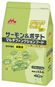 スーパーゴールド　キャットフード　成猫用　サーモン&ポテト　1.6kg【5250円以上送料無料】