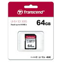 Transcend トランセンド 64GB SDXC 300S Class 10、UHS-I U3、V30 対応 SDカード