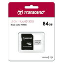 Transcend トランセンド 64GB microSDHC 300S Class 10、UHS-I U1 対応 SDカードアダプタ付属
