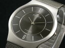 ?セール価格継続中!? その薄さは腕に身につけた事を忘れてしまうほど SKAGEN スカーゲン ウルトラスリムメンズ腕時計 233LTTM ブラック