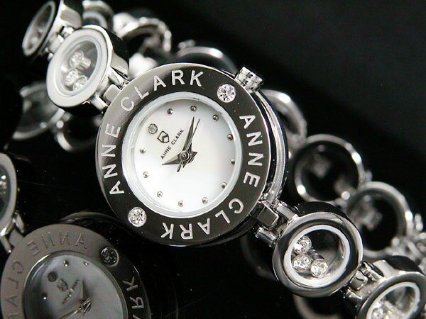 アンクラーク ANNECLARK 腕時計 レディース ダイヤ AT-1008-09【送料無料】　シルバー【楽ギフ_包装】【送料無料】12時位置に天然ダイヤを使用し、ブレス部分には、1コマにつきジルコニア3Pを配置。