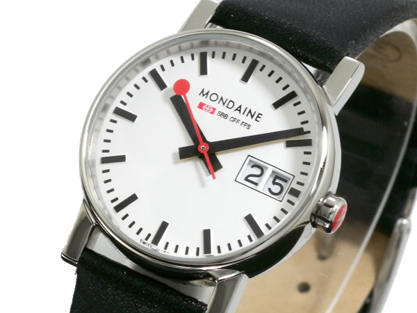 モンディーン MONDAINE 腕時計 レディース A669.30305.11SBB 【送料無料】　ホワイト＆ブラック