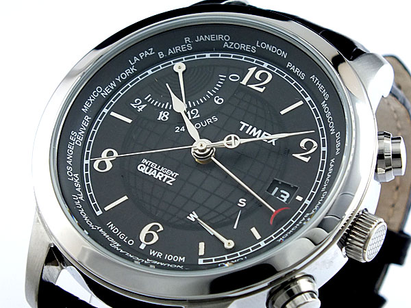 タイメックス TIMEX インテリジェント クオーツ ワールド タイム 腕時計 T2N609 【送料無料】