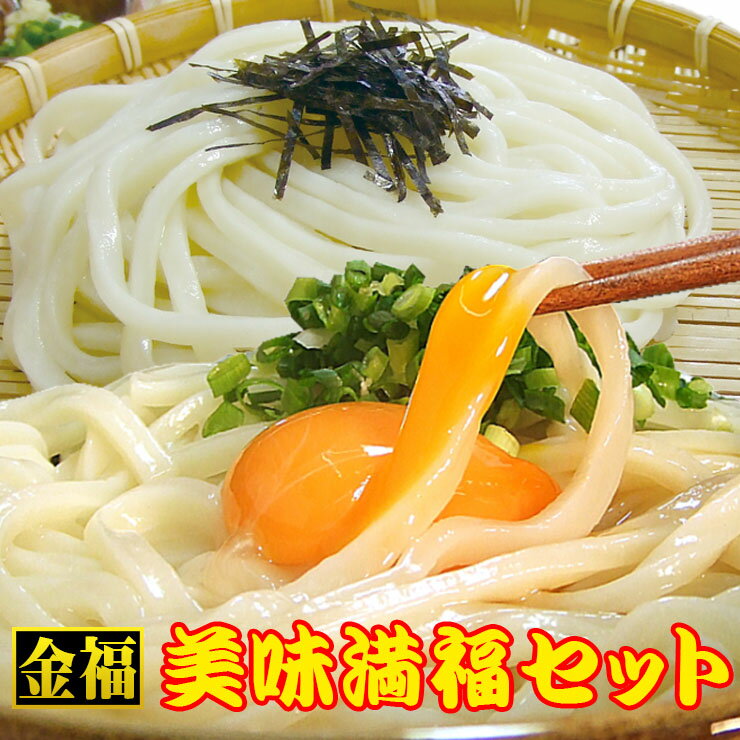 送料無料(一部地域除く) うどん まるごと金福純生美味満福セット 讃岐うどん さぬきうどん 【楽ギフ_のし】 お中元 お歳暮 母の日 父の日 冠婚葬祭等に お取り寄せ グルメ