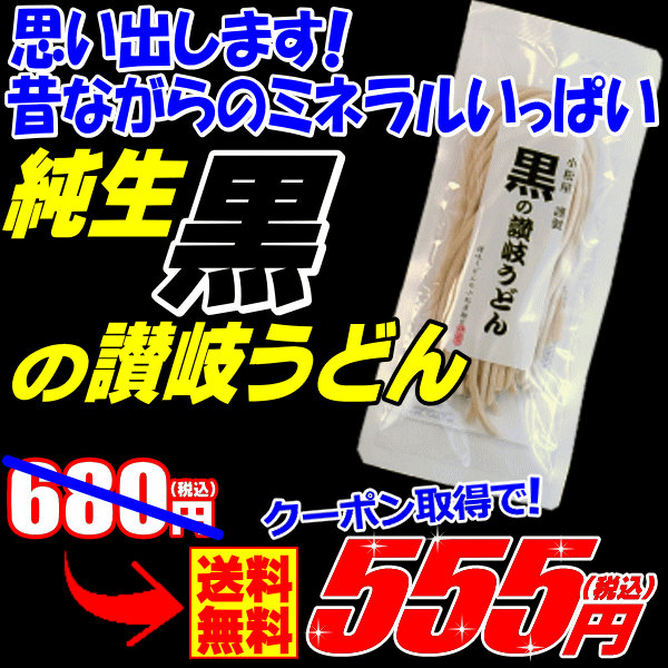 【月末ポイント消化大作戦】黒の生讃岐うどん5人前セット680...