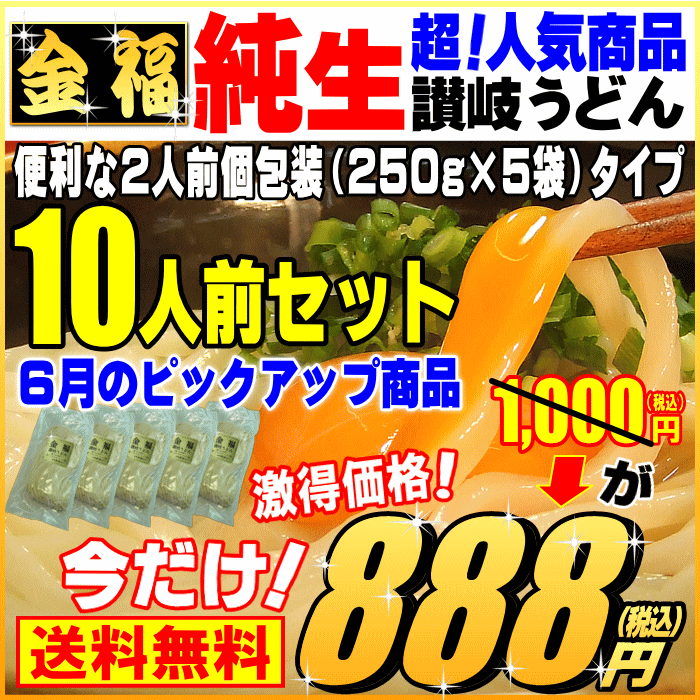 6月ピックアップ商品！【送料無料】激ウマ・純生讃岐うどんド〜...