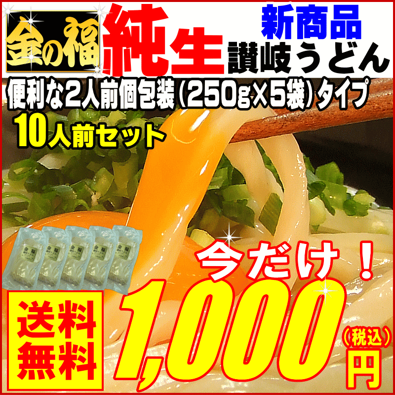 新登場【送料無料】激ウマ・純生！讃岐うどんド〜ンと1.25k...