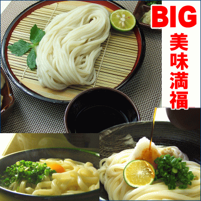 【送料無料】香川県産　讃岐うどんゴールド企画BIG美味満福セット【楽ギフ_包装】【FS_708-8】旨さ・量感・価格！魅力一杯！麺が選べる4つのセット【送料無料】でこの価格！大容量！でナント20人前以上！