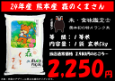 熊本 森のくまさん玄米5kg（玄米・3分・5分・7分・白米可能！）米・食味鑑定士お勧め米♪