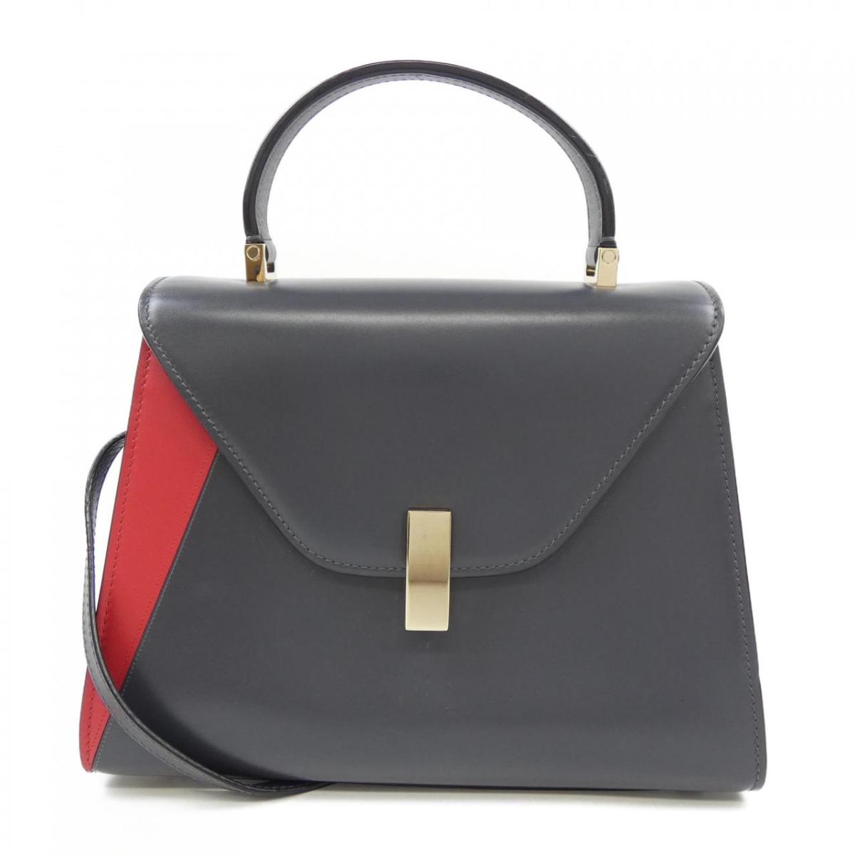 ヴァレクストラ VALEXTRA ミディアム イジィデ ISIDE BAG【中古】