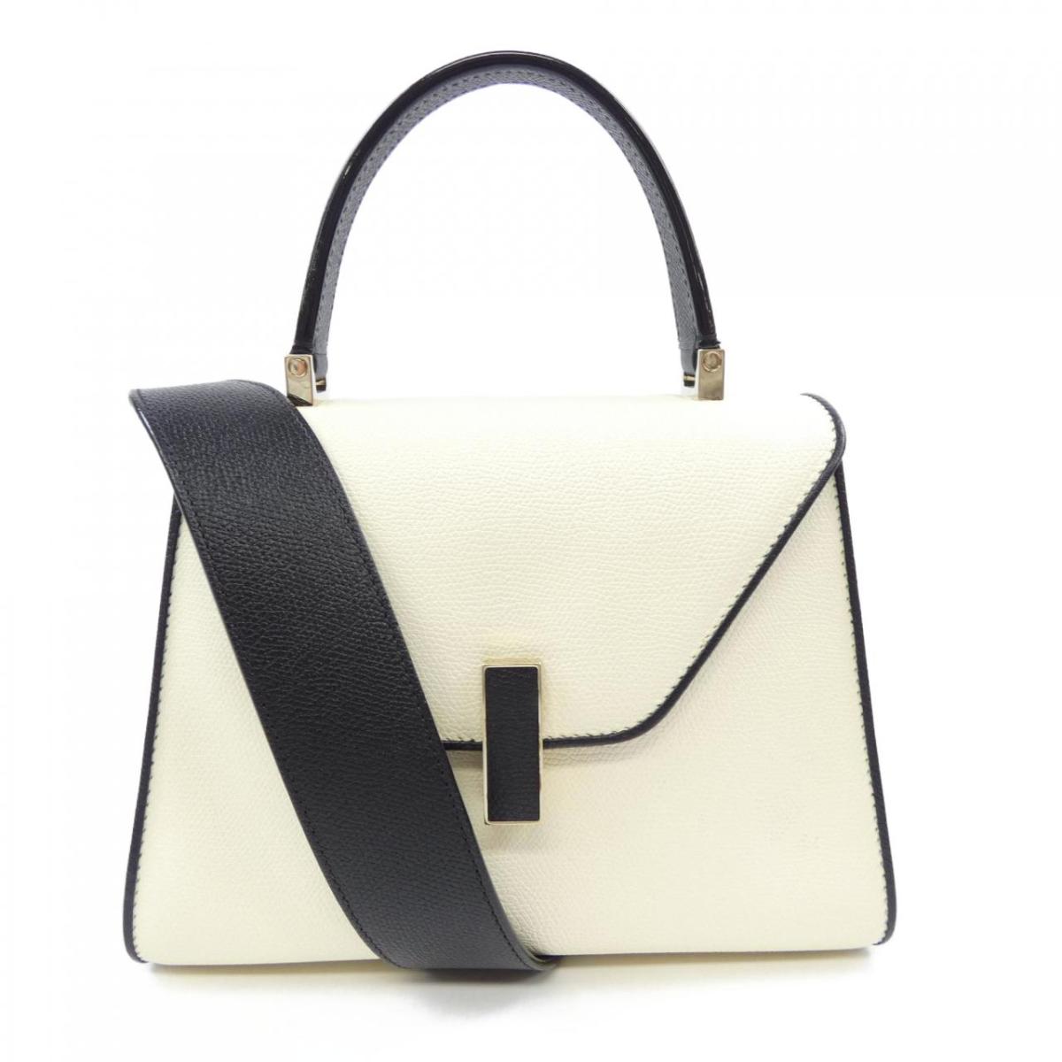 ヴァレクストラ VALEXTRA イジィデ ISIDE キアロスクーロ WBES0053028LOC99MCL BAG【中古】