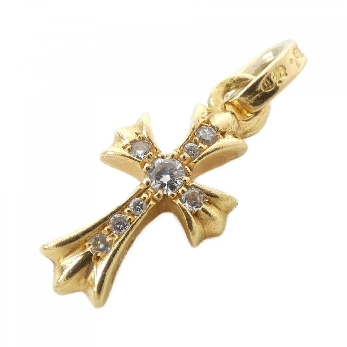 クロムハーツ CHROME HEARTS CH CROSS BABY FAT PAVE DMND 202033722GLDXXX036 ペンダント【中古】