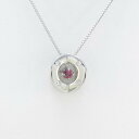 K18WG ルビーネックレス【中古】 【店頭受取対応商品】
