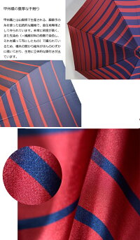 甲州織グラデーションボーダー傘8本骨60cm【長傘/雨用】