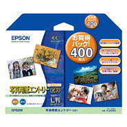 エプソン（EPSON） 写真用紙エントリー（光沢）　 KL400SEK(L判/400枚) 製品型番 ： KL400SEK【送料無料 沖縄除く】