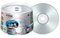TDK データ用 CD-R 700MB(32倍速対応/スピンドル/シルバープリンタブル)50枚パック製品型番：CD-R80ESX50PS