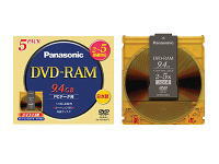 パナソニック データ用書換型 DVD-RAM 9.4GB 両面(5倍速対応/TYPE4)5枚パック製品型番：LM-HB94MP5