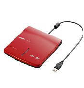 ロジテック USB2.0 読み込み専用 外付型DVD-ROMユニット(レッド) 製品型番 ： LDV-P8U2LRD