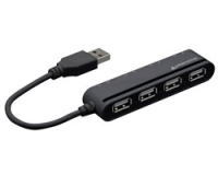 【グリーンハウス(GREEN HOUSE)】4ポート【USB 2.0 HUB】スイッチ付 バスパワー ブラック 製品型番：GH-UH204SBK