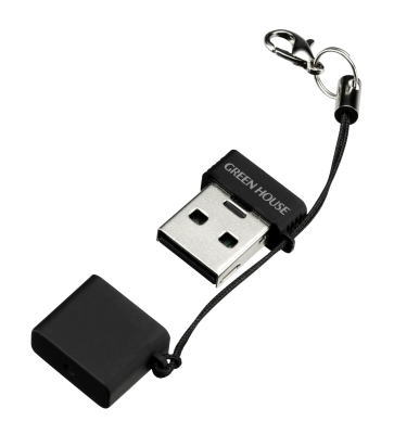 クロネコメール便限定出荷！ グリーンハウス　USB2．0　カードリーダ／ライタ（microSD）　ブラック　製品型番：GH-CRMR-MMK【送料無料(メール便で出荷)】