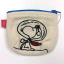 PEANUTS スヌーピー 刺繍コインケース 小銭入れ アストロ 財布 小物入れ ミニポーチ ミニケース 日用品 雑貨 BOOFOOWOO 8068917