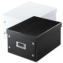 組み立て式 DVD BOX ネームホルダー付 メディアケース 収納ボックス 小物入れ CD DVD BD コンパクト 便利 サンワサプライ FCD-MT4