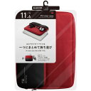 PC用インナーバッグ ポケット付 11.6インチ レッド エレコム BM-IBPT11RD