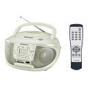 CDラジオ リモコン付 CDプレーヤー SD/USB/MP3対応 AM/FM FMワイドバンド パールホワイト WINTECH KC-152USB
