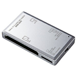 サンワサプライ USB2.0 カードリーダー（シルバー）製品型番：ADR-ML1SV【送料無料】