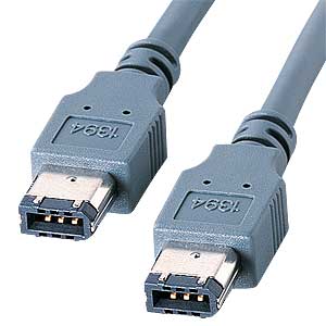 サンワサプライ IEEE1394ケーブル（6pin-6pin・ダークグレー・4.5m）製品型番：KE-944