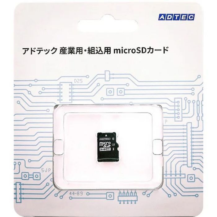 microSDHCカード 産業用 microSDHC 4GB Class10 UHS-I U1 aMLC データの保持力を強化するための専用コントローラ搭載 ADTEC EMH04GPBWGBECDAZ