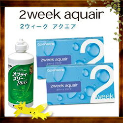 【60ポイント付】2WEEKアクエア　2箱＋ケア用品120ml　1本！これだけ揃って超特価のお買得セット！2ウィークアクエア　プチパック