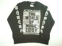 【セール】ZIDDY(ジディー)★豪華箔プリントがインパクトな裏毛素材のBIGトレーナー